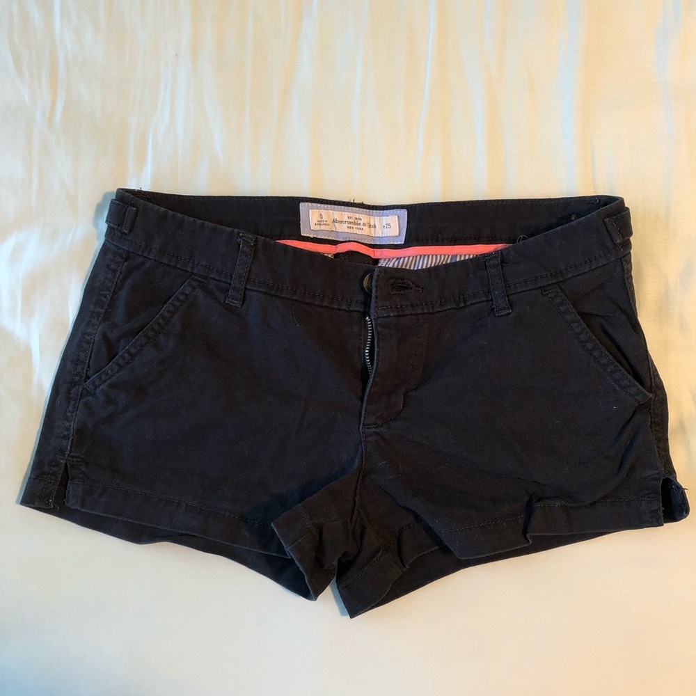 Navy blue Abercrombie chino shorts